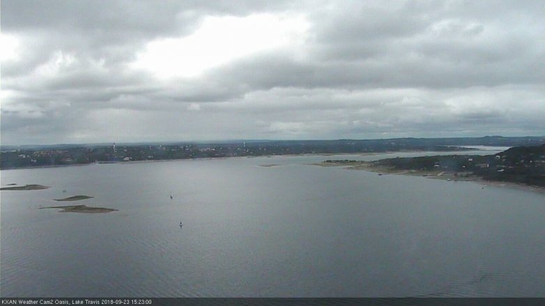 Lake Travis webcam, September 23, 2018 2:25 PM CT