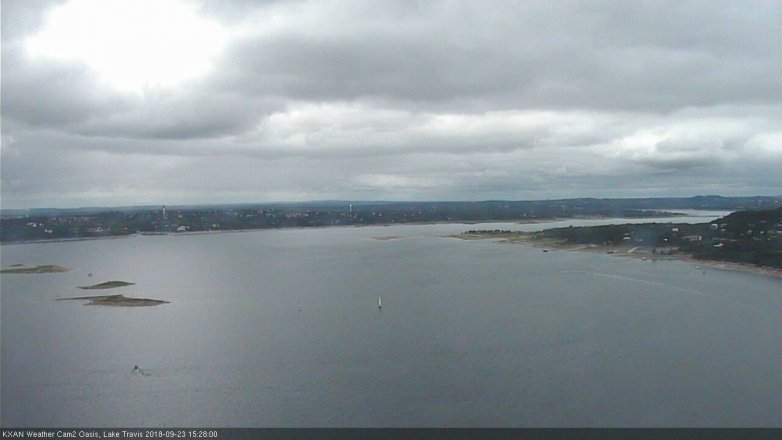 Lake Travis webcam, September 23, 2018 2:30 PM CT