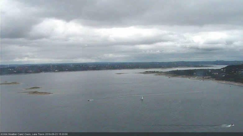 Lake Travis webcam, September 23, 2018 2:35 PM CT
