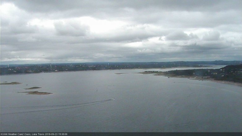 Lake Travis webcam, September 23, 2018 2:40 PM CT