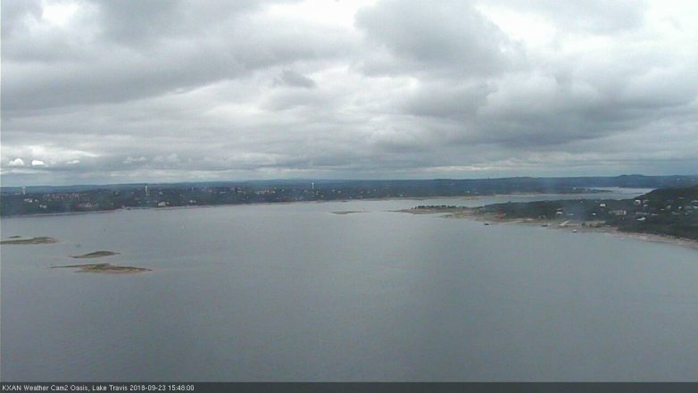 Lake Travis webcam, September 23, 2018 2:50 PM CT