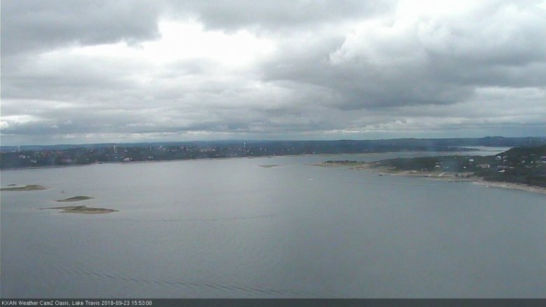Lake Travis webcam, September 23, 2018 2:55 PM CT
