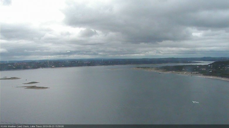 Lake Travis webcam, September 23, 2018 3:00 PM CT