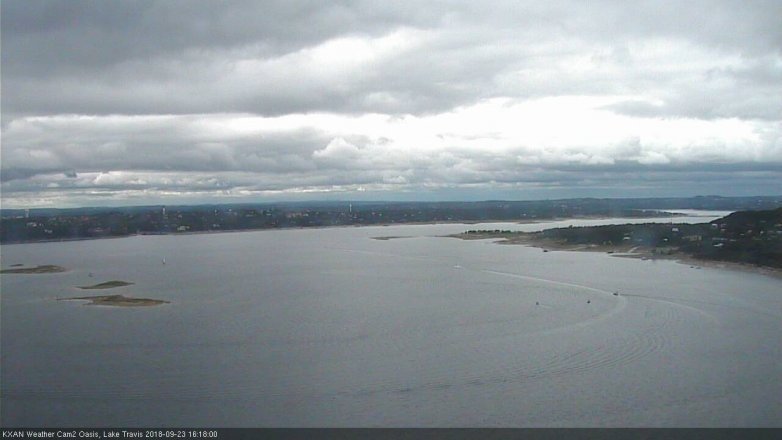 Lake Travis webcam, September 23, 2018 3:20 PM CT
