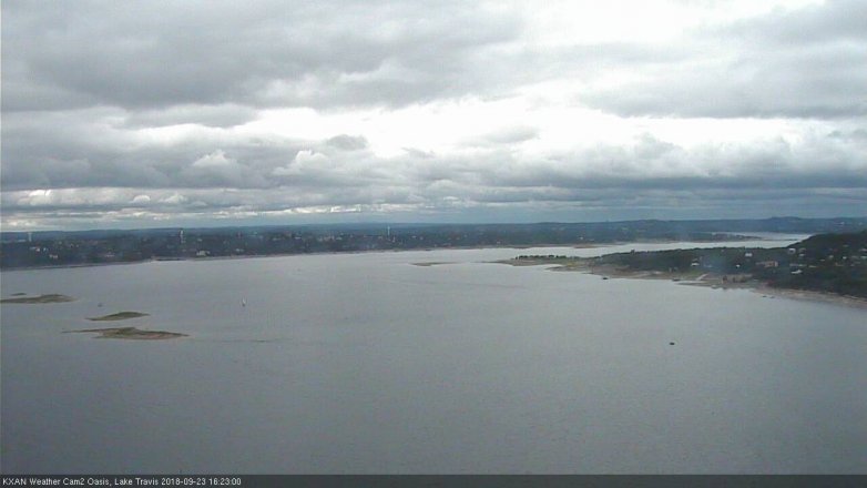 Lake Travis webcam, September 23, 2018 3:25 PM CT