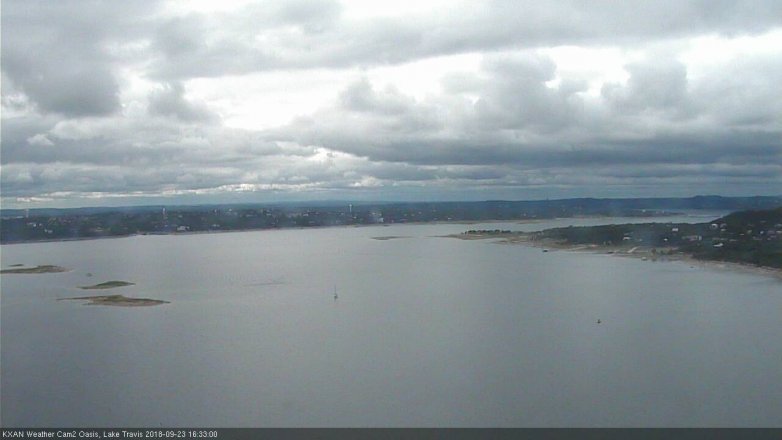 Lake Travis webcam, September 23, 2018 3:35 PM CT