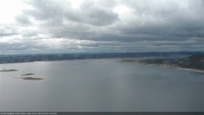 Lake Travis webcam, September 23, 2018 3:45 PM CT