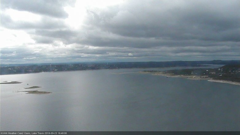 Lake Travis webcam, September 23, 2018 3:50 PM CT