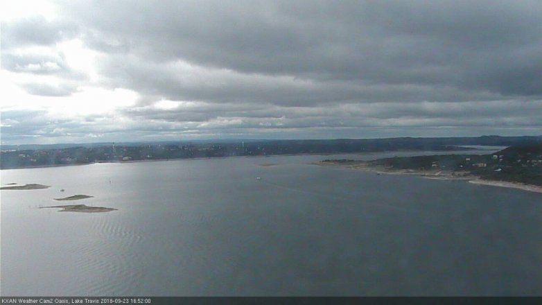 Lake Travis webcam, September 23, 2018 3:55 PM CT