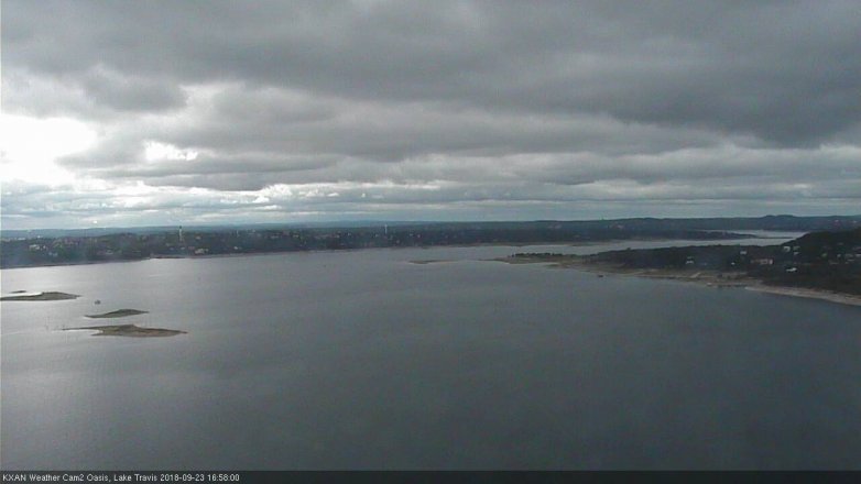 Lake Travis webcam, September 23, 2018 4:00 PM CT