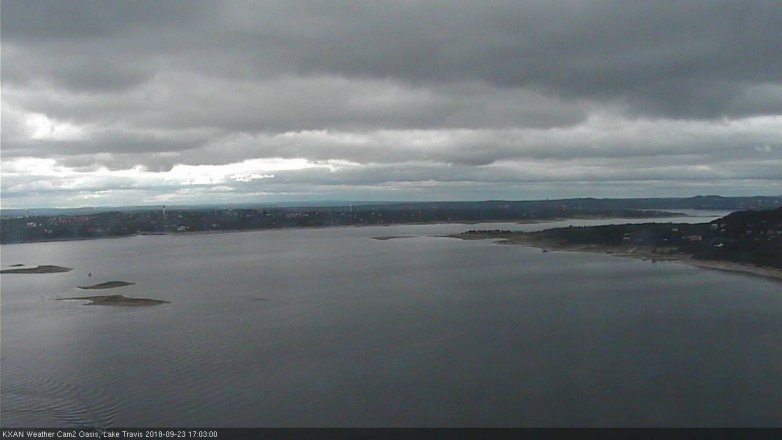 Lake Travis webcam, September 23, 2018 4:05 PM CT
