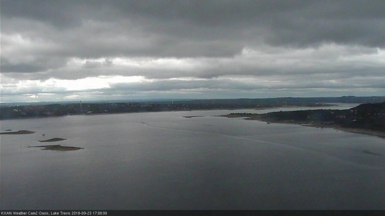 Lake Travis webcam, September 23, 2018 4:10 PM CT
