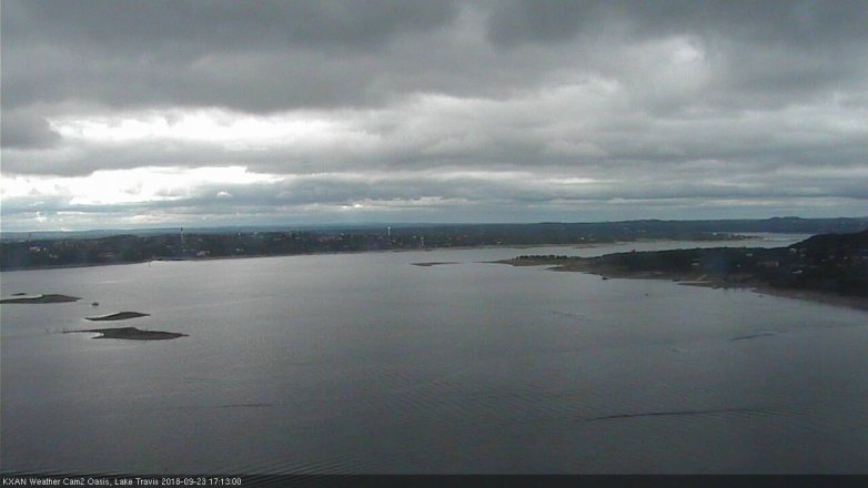 Lake Travis webcam, September 23, 2018 4:15 PM CT