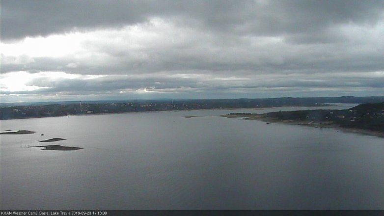 Lake Travis webcam, September 23, 2018 4:20 PM CT