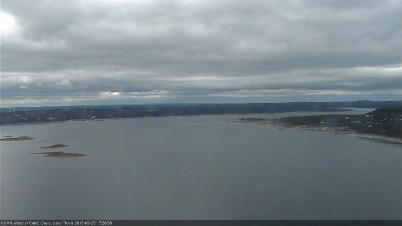 Lake Travis webcam, September 23, 2018 4:30 PM CT
