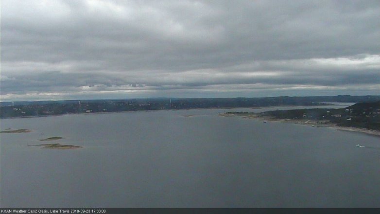 Lake Travis webcam, September 23, 2018 4:35 PM CT