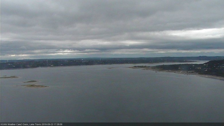 Lake Travis webcam, September 23, 2018 4:40 PM CT