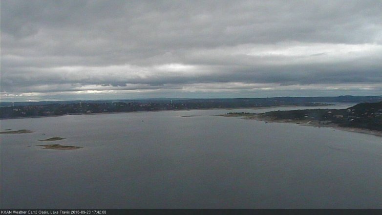 Lake Travis webcam, September 23, 2018 4:45 PM CT