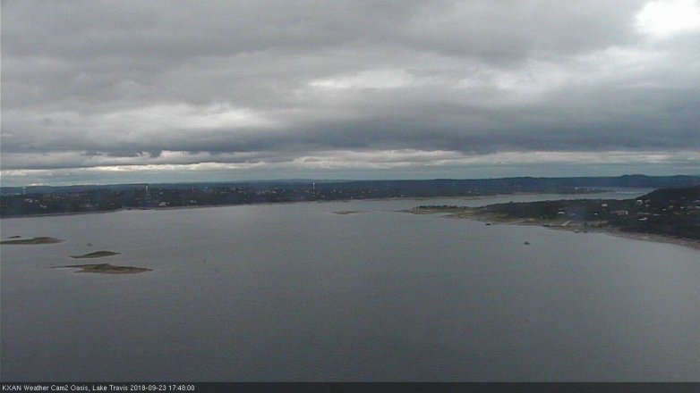 Lake Travis webcam, September 23, 2018 4:50 PM CT