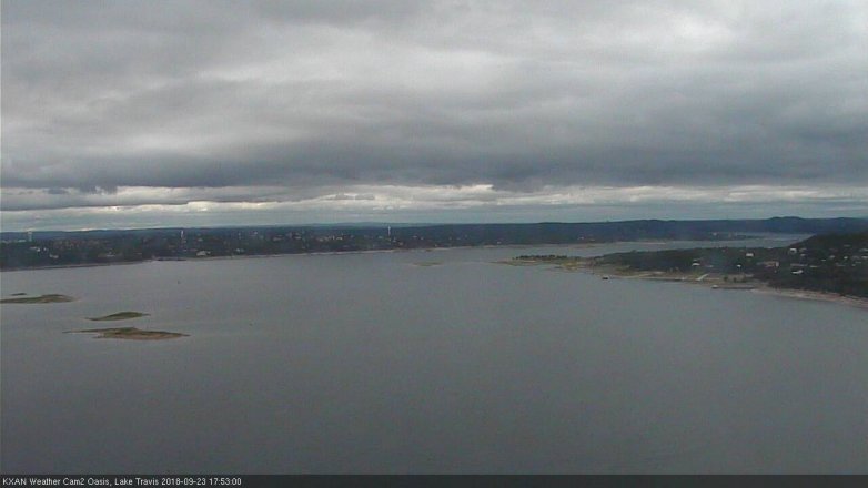 Lake Travis webcam, September 23, 2018 4:55 PM CT