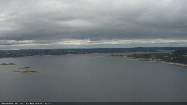 Lake Travis webcam, September 23, 2018 5:00 PM CT