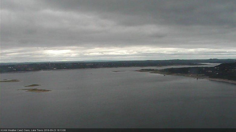 Lake Travis webcam, September 23, 2018 5:15 PM CT