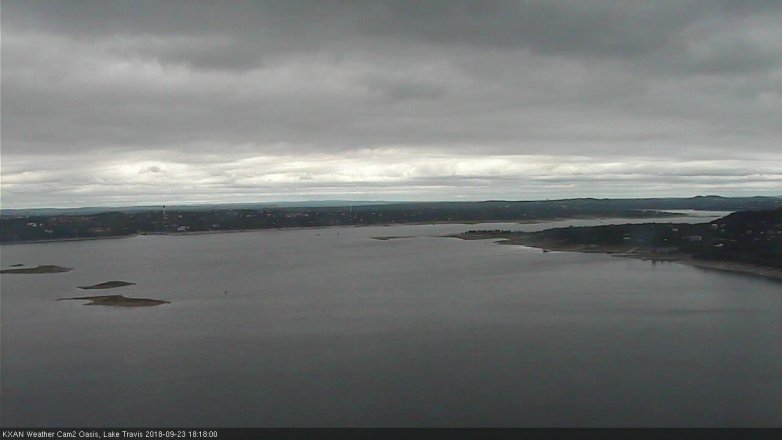 Lake Travis webcam, September 23, 2018 5:20 PM CT