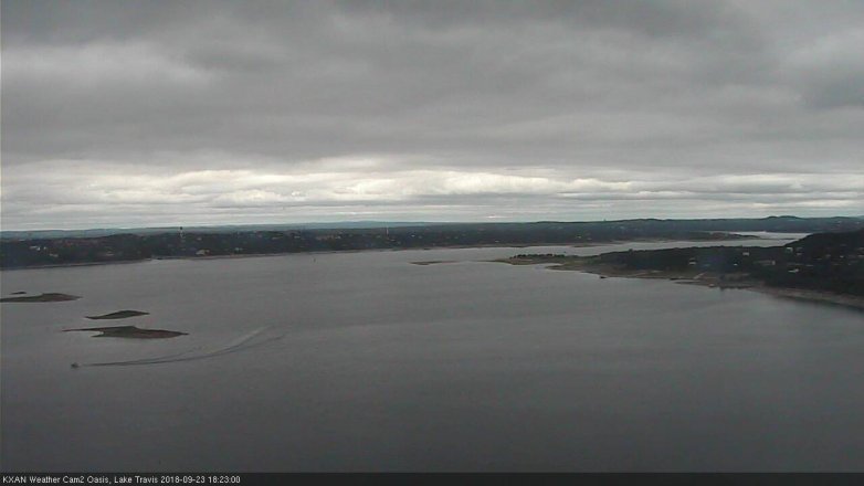 Lake Travis webcam, September 23, 2018 5:25 PM CT