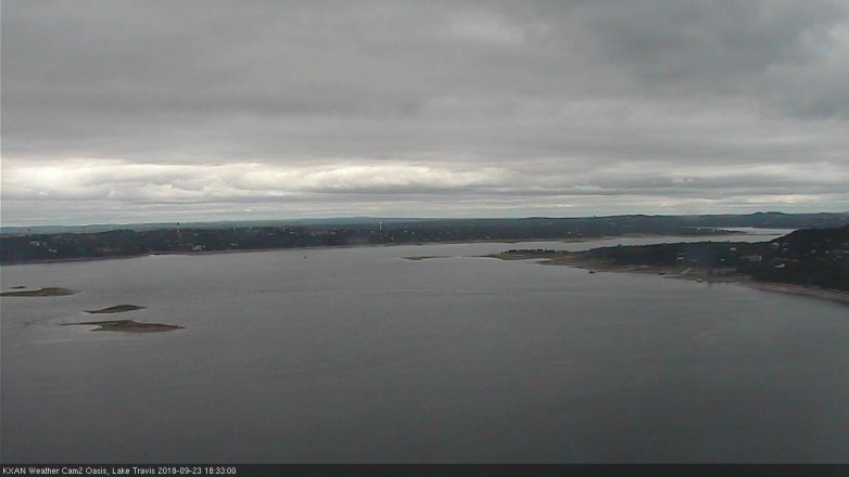 Lake Travis webcam, September 23, 2018 5:35 PM CT