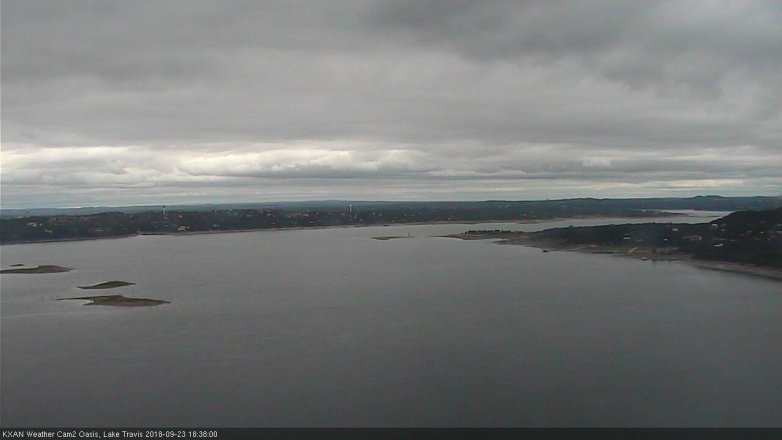 Lake Travis webcam, September 23, 2018 5:40 PM CT
