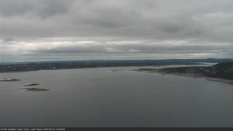 Lake Travis webcam, September 23, 2018 5:50 PM CT