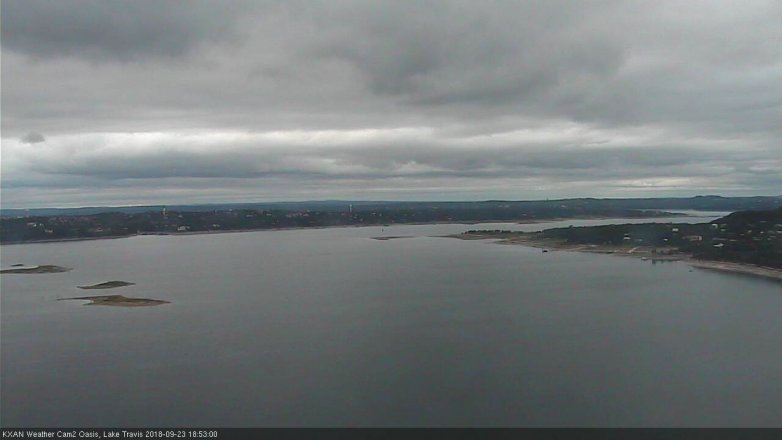 Lake Travis webcam, September 23, 2018 5:55 PM CT