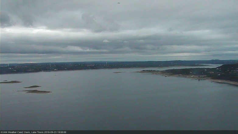 Lake Travis webcam, September 23, 2018 6:10 PM CT