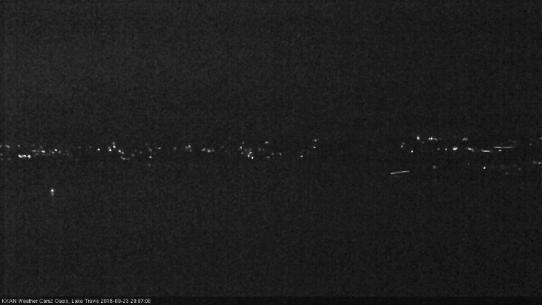 Lake Travis webcam, September 23, 2018 7:10 PM CT