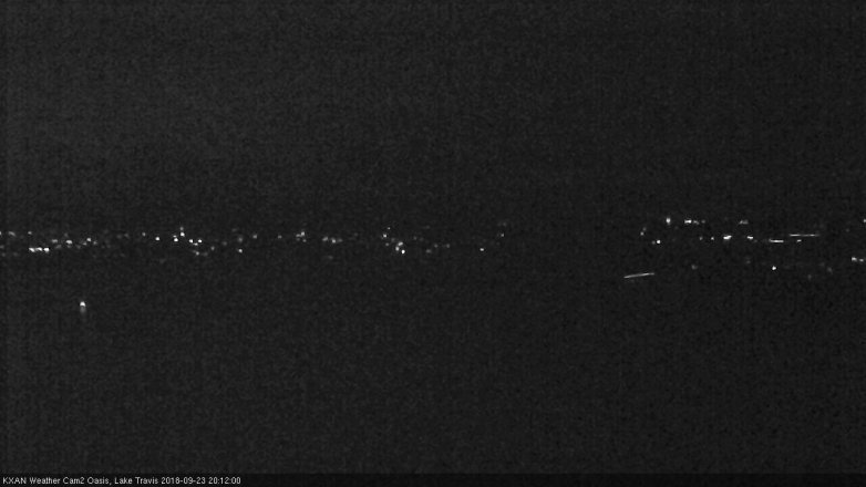 Lake Travis webcam, September 23, 2018 7:15 PM CT