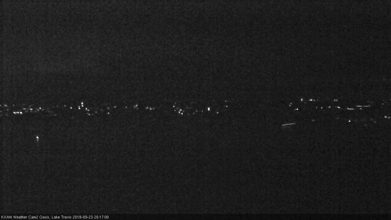 Lake Travis webcam, September 23, 2018 7:20 PM CT