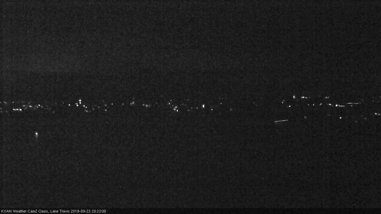 Lake Travis webcam, September 23, 2018 7:25 PM CT