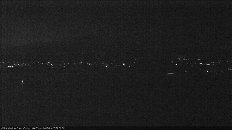 Lake Travis webcam, September 23, 2018 7:35 PM CT