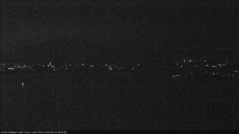 Lake Travis webcam, September 23, 2018 7:45 PM CT