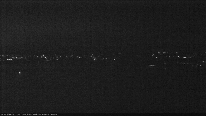 Lake Travis webcam, September 23, 2018 7:50 PM CT