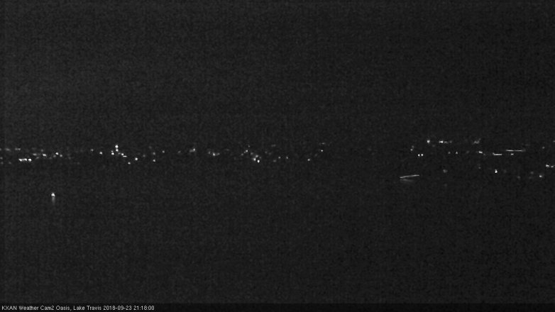 Lake Travis webcam, September 23, 2018 8:20 PM CT