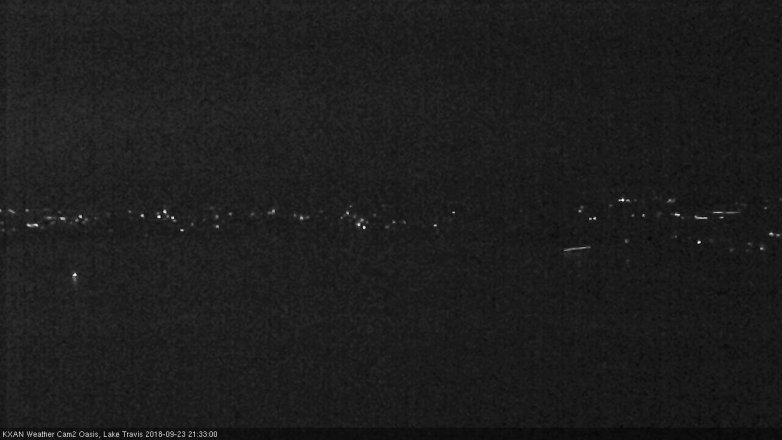 Lake Travis webcam, September 23, 2018 8:35 PM CT