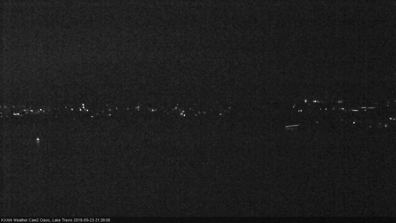 Lake Travis webcam, September 23, 2018 8:40 PM CT