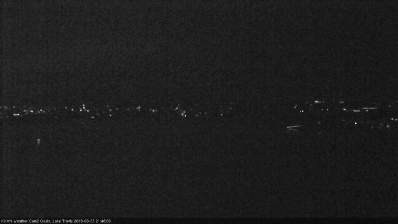 Lake Travis webcam, September 23, 2018 8:50 PM CT