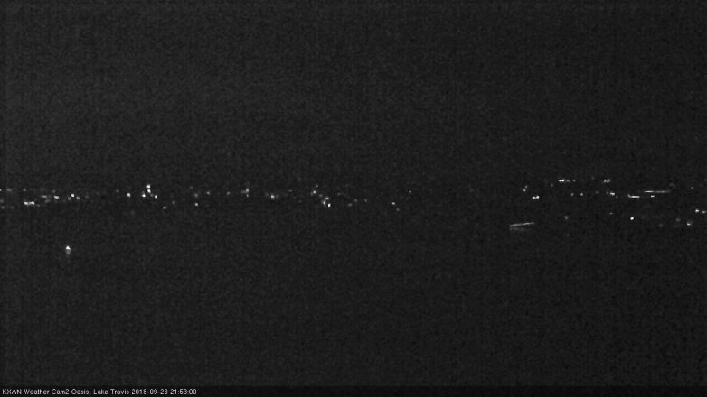 Lake Travis webcam, September 23, 2018 8:55 PM CT