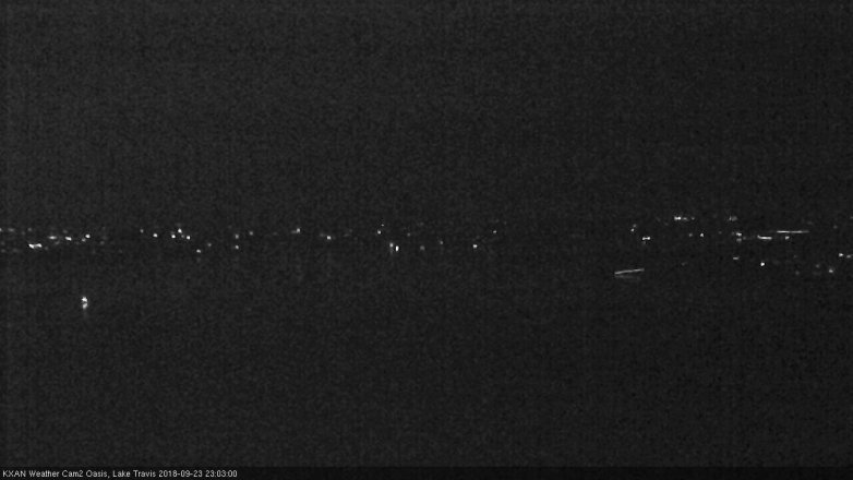 Lake Travis webcam, September 23, 2018 10:05 PM CT
