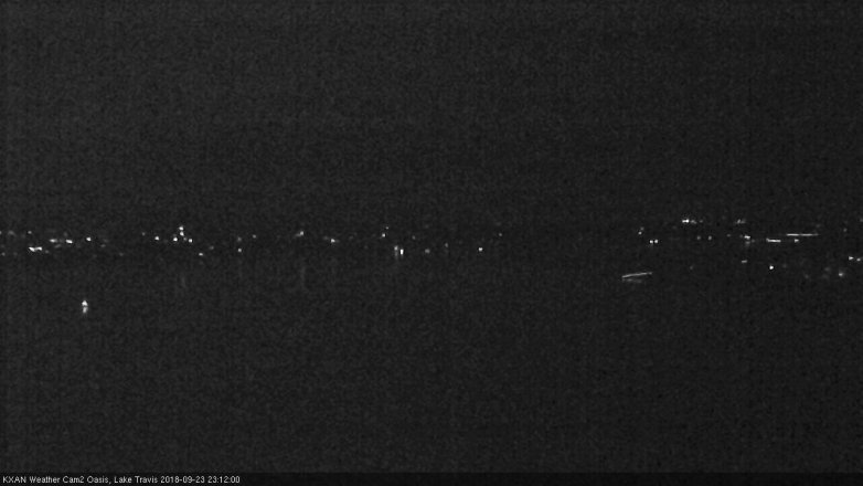 Lake Travis webcam, September 23, 2018 10:15 PM CT