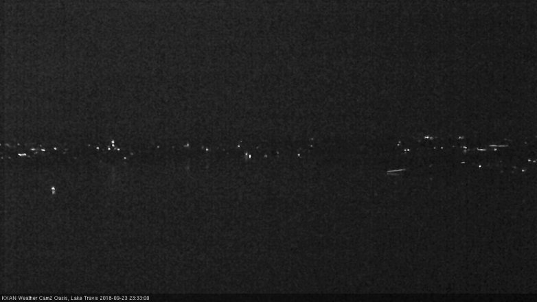 Lake Travis webcam, September 23, 2018 10:35 PM CT