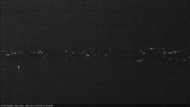 Lake Travis webcam, September 23, 2018 10:40 PM CT