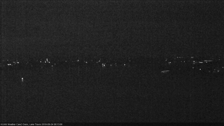 Lake Travis webcam, September 23, 2018 11:15 PM CT